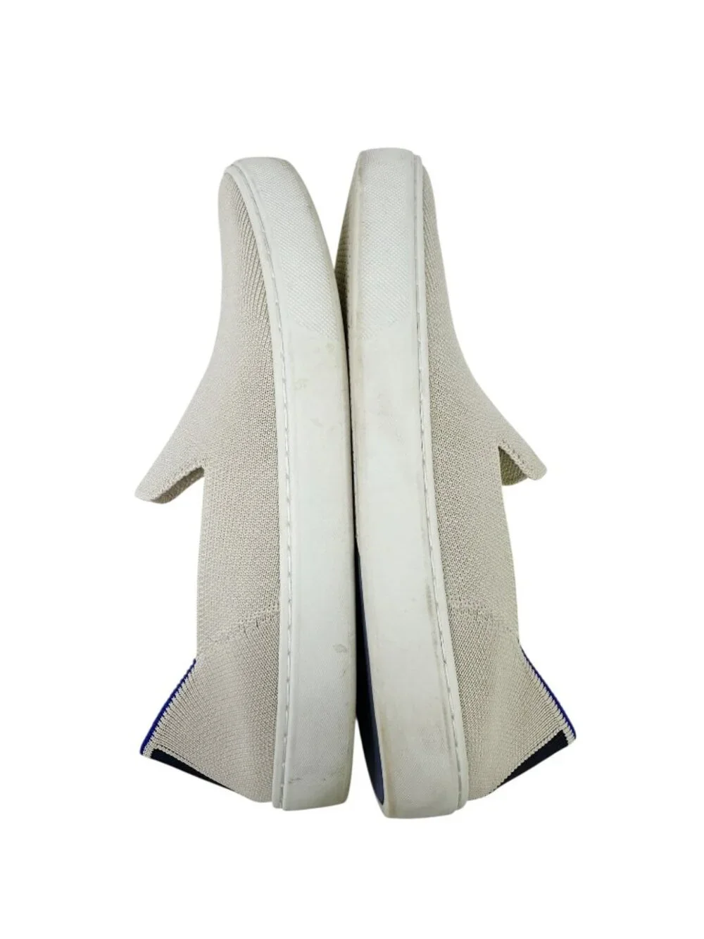 Rothy’s The Original Slip On Sneaker Women’s 8 Sand Beige Knit Washable